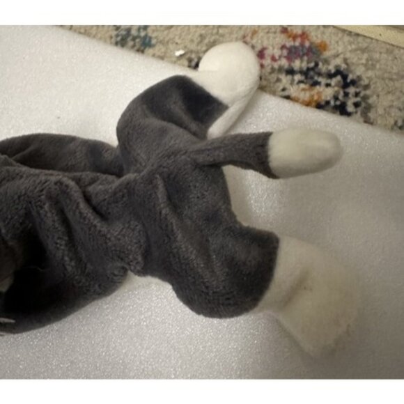 Ty Beanie Babies Lot Of 5 - Flamingo Ostrich Husky Lizard & Deer Plush Toys - Picture 6 of 9